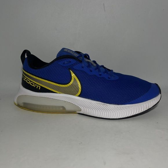 Nike Blue and Yellow Men's Sneakers - Picture 9 of 14